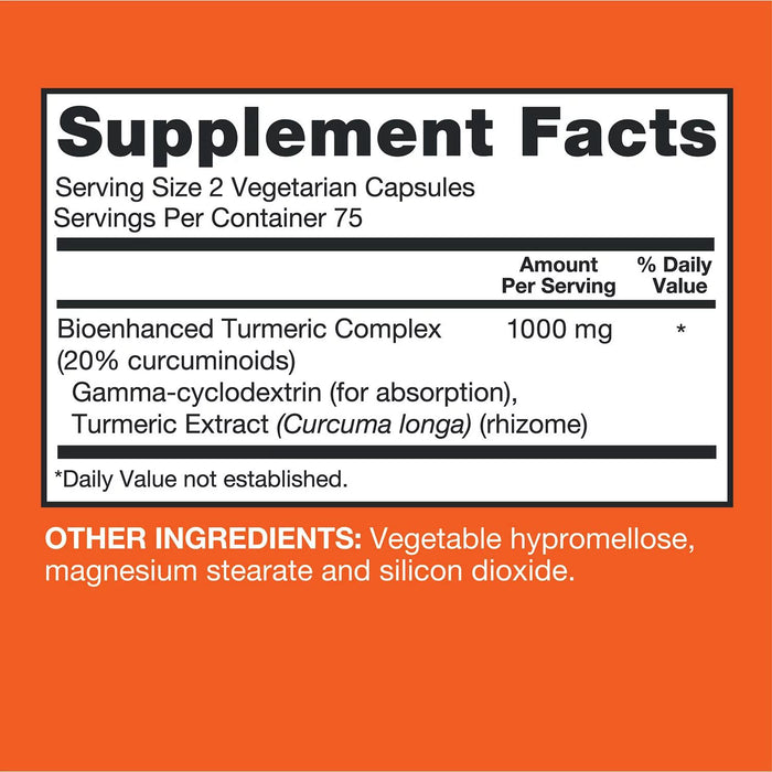 Qunol Turmeric 1000 mg Capsules, 150ct.