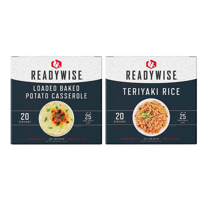 ReadyWise Gluten-Free Emergency Food Entree 2 Box Kit (40 Total Servings)
