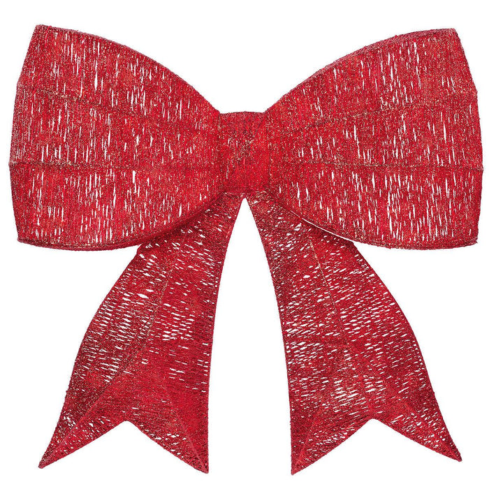 Red Bow with Twinkling LED Lights
