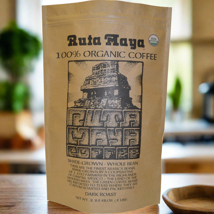Ruta Maya Organic Dark Roast Coffee, 5 lbs