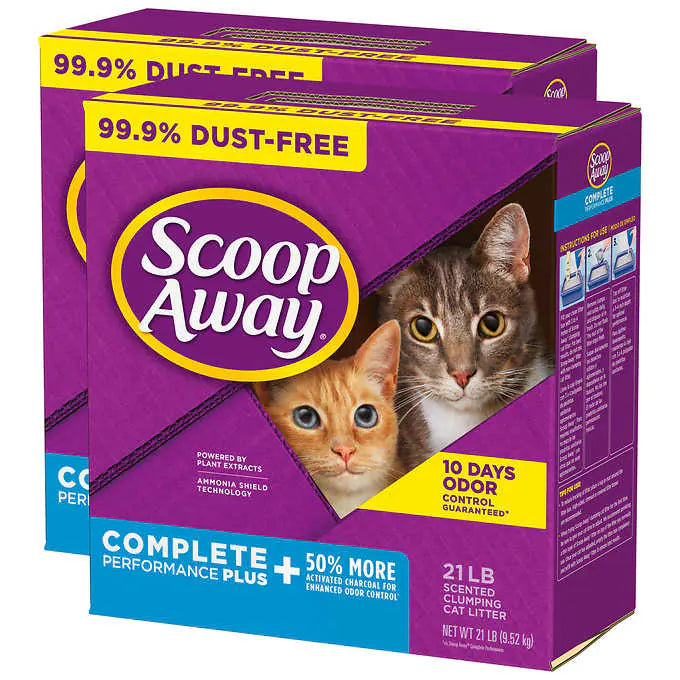 Scoop Away Complete Performance Plus, Scented Cat Litter, 42 Pounds
