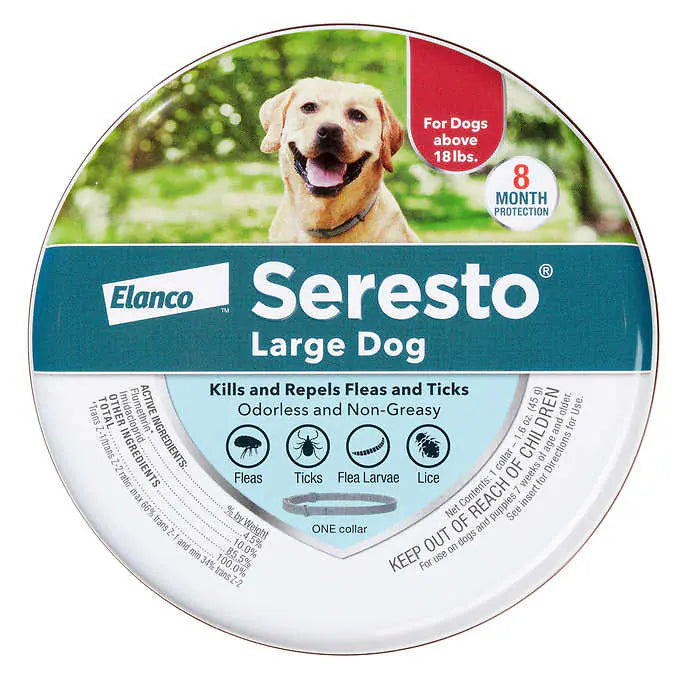 Seresto Large Dog Flea and Tick 8 Month Prevention