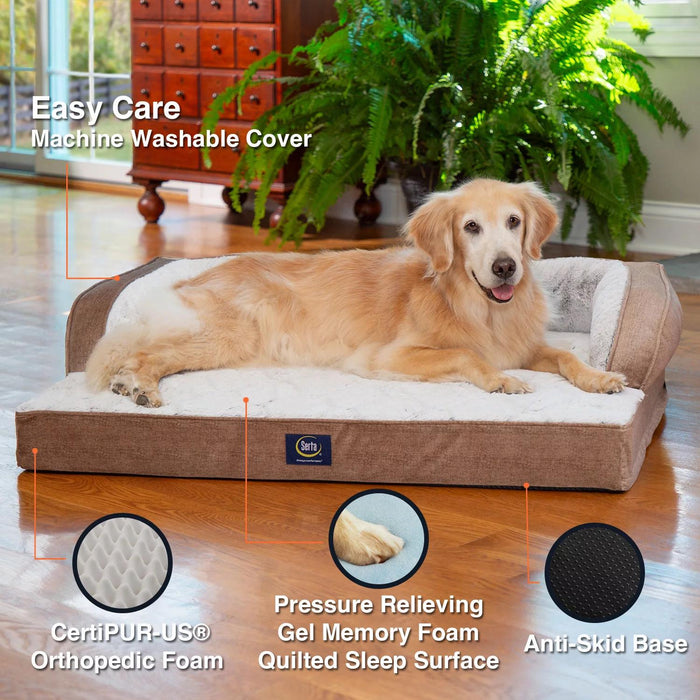 Serta Luxury Sleeper Sofa Pet Bed, Choose Size and Color