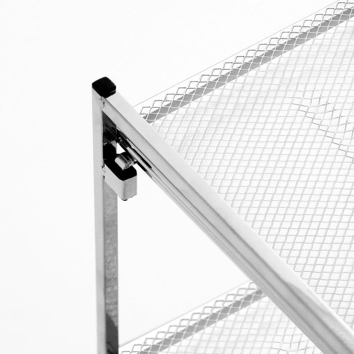 Seville Classics 2-Tier Steel Mesh Utility Shoe Rack, 26.25 W x 11.75 D x 15.75 H