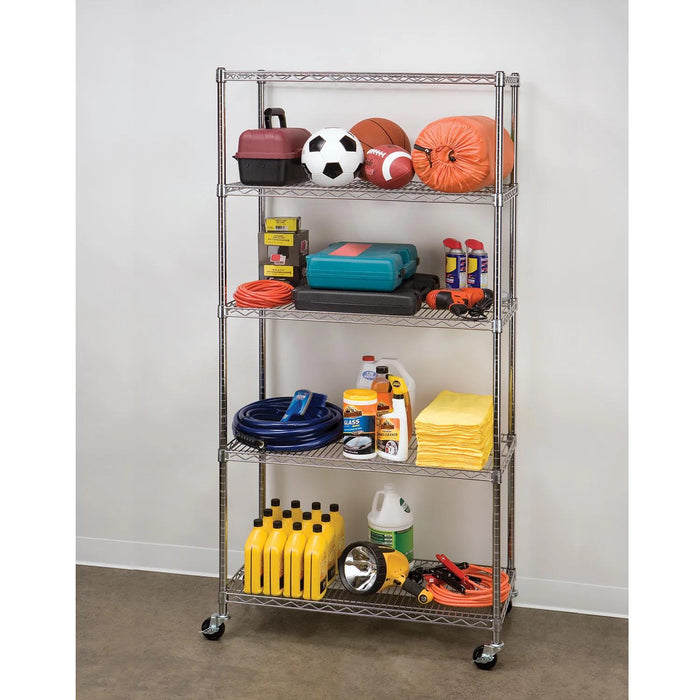Seville Classics 5-Level UltraZinc Commercial Shelving (18 x 36 x 72 H)