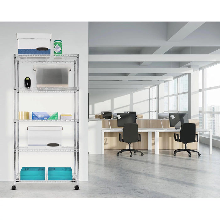 Seville Classics 5-Tier Steel Wire Shelving, 30 W x 14 D x 61.5 H