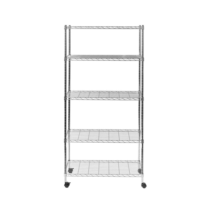 Seville Classics 5-Tier Steel Wire Shelving, 30 W x 14 D x 61.5 H