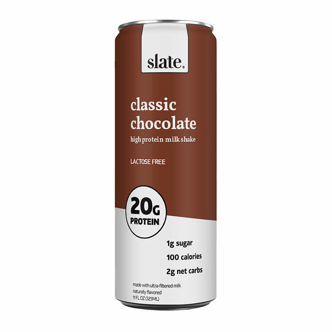 Slate 20g Protein Shake, Chocolate, 11 fl oz, 16-pack