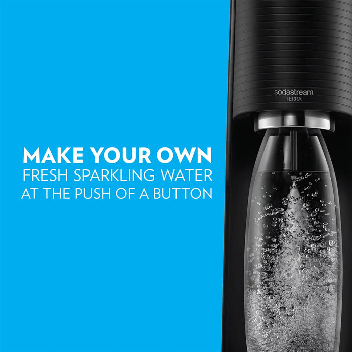 SodaStream Terra Starter Kit w/ Cherry Bubly Designed Bottle