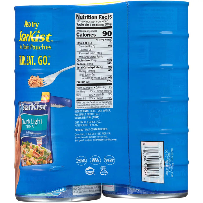 StarKist Chunk Light Tuna in Water 5 oz., 12 pk.
