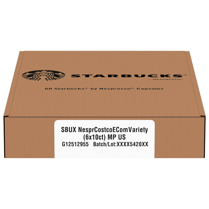 Starbucks by Nespresso Original Line Variety Pack Capsules, 60 Count