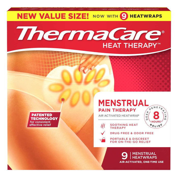 Thermacare Menstrual Pain Therapy, 9 HeatWraps