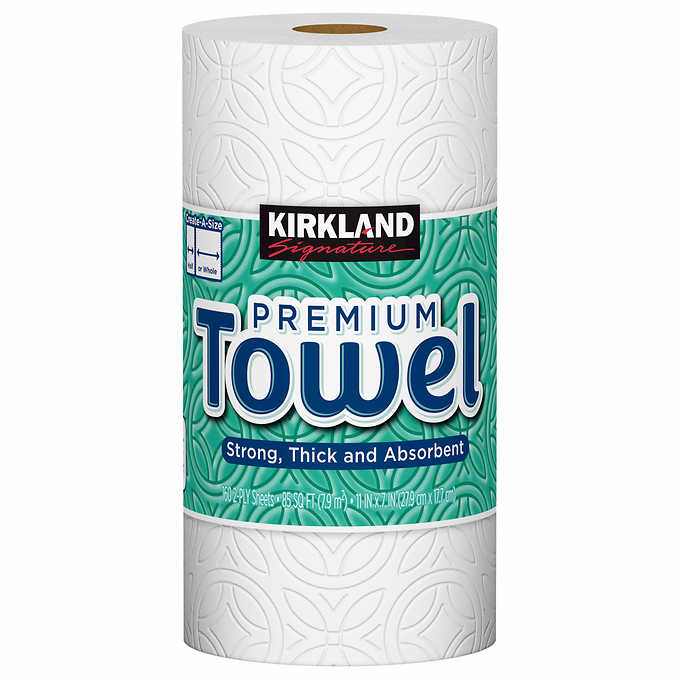 Kirkland Signature Paper Towels, 2-Ply, 160 Sheets, 12