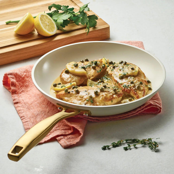 Tramontina Cold Forged 8 , 10 , and 12 Fry Pans with Ceramic Interior (Choose Color)
