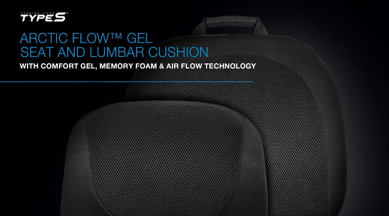 TYPE S Infused Gel Comfort Lumbar Cushion with Air Flow Channels