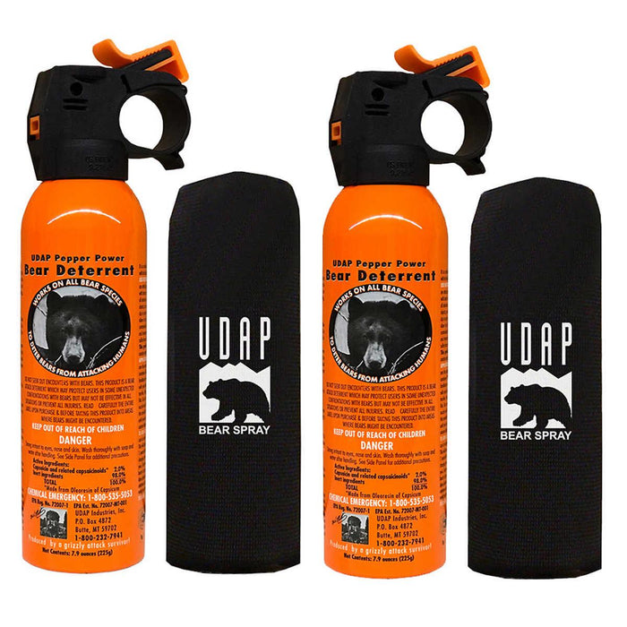 Udap Bear Spray with Holster, 2-pack