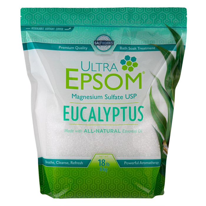 Ultra Epsom Eucalyptus Bath Salts, 18 Pound Bag