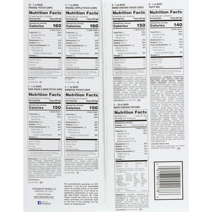 Utz Jumbo Snack Pack, 1 oz., 42 pk.