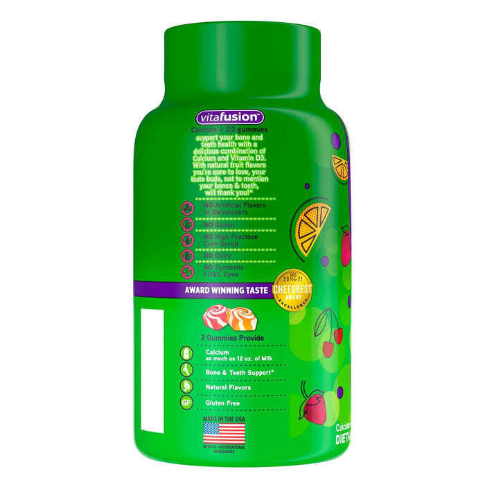 Vitafusion Calcium + D3 Vitamin Gummies, 200 ct.