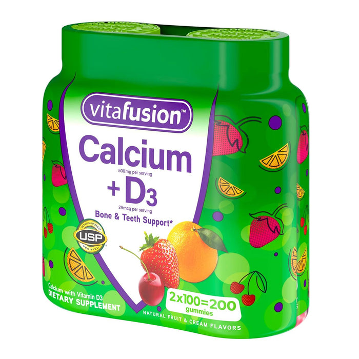 Vitafusion Calcium + D3 Vitamin Gummies, 200 ct.