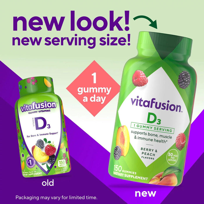 Vitafusion Vitamin D3 Gummy Vitamins, 150 ct.