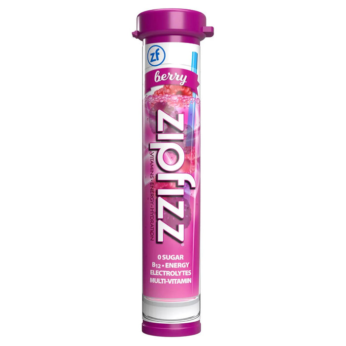 Zipfizz Energy Multi-Vitamin Hydration Drink Mix, Berry, 20 ct.
