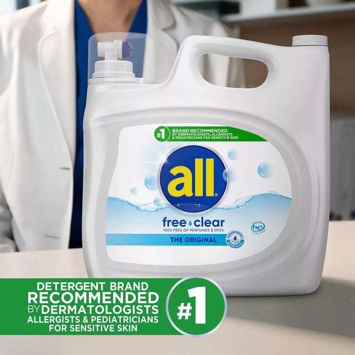 all free clear Liquid Laundry Detergent, The Original, 166 loads, 250 fl. oz.