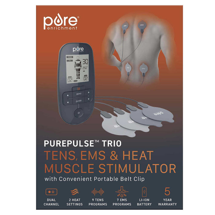 PurePulse Trio TENS, EMS Heat Muscle Stimulator