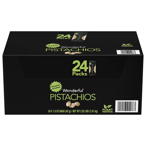Wonderful In-Shell Pistachio Nuts, 1.5 oz, 24-count ) | Home Deliveries