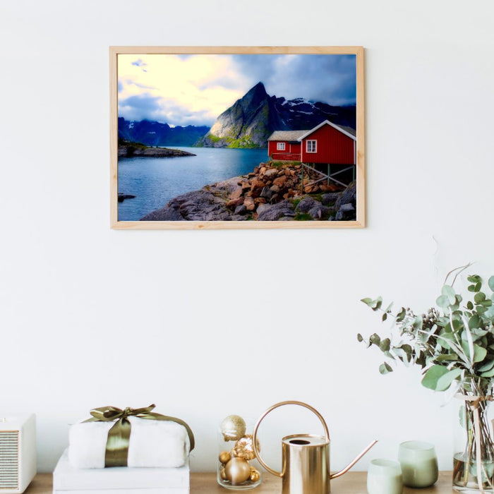 Printable Fjord Landscape Wall Art 20x30 inches