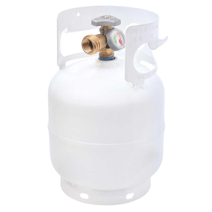Flame King 5 Lbs. Steel Propane Cylinder with OPD Valve and Built-in Gauge ) | Home Deliveries