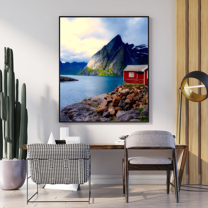 Printable Fjord Landscape Wall Art 20x30 inches