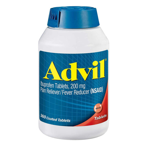 Advil Ibuprofen 200 mg., Pain Reliever/Fever Reducer 360 Tablets - Home Deliveries