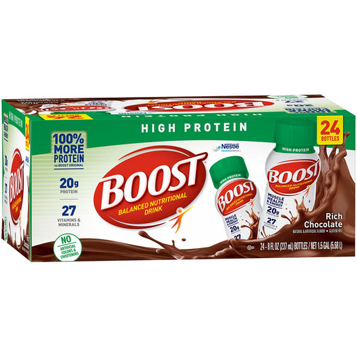 BOOST High Protein Drink, Chocolate (24 pk.) ) | Home Deliveries