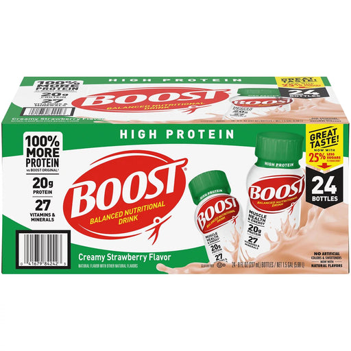 BOOST High Protein Drink, Strawberry (24 pk.) ) | Home Deliveries