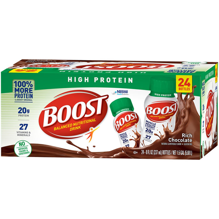BOOST High Protein Drink, Chocolate (24 pk.) ) | Home Deliveries