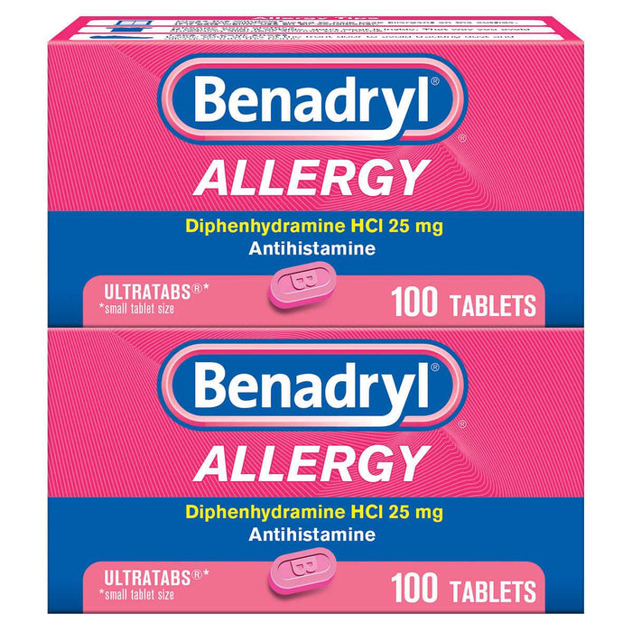 Benadryl Allergy Ultratabs, 200 Tablets