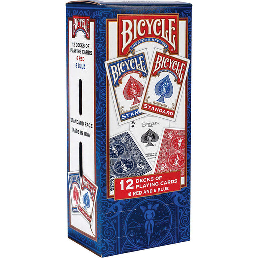 Bicycle Standard Playing Cards, Red and Blue, 12 Decks ) | Home Deliveries