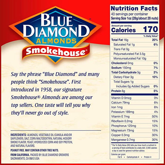 Blue Diamond Smokehouse Almonds (40 oz.)