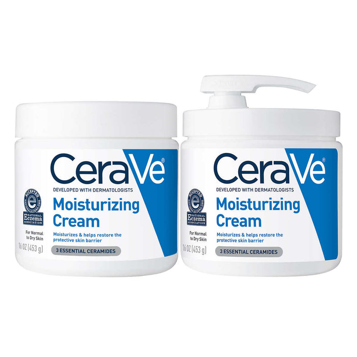 CeraVe Moisturizing Cream 16 oz pump + 16 oz refill, 2-pack ) | Home Deliveries