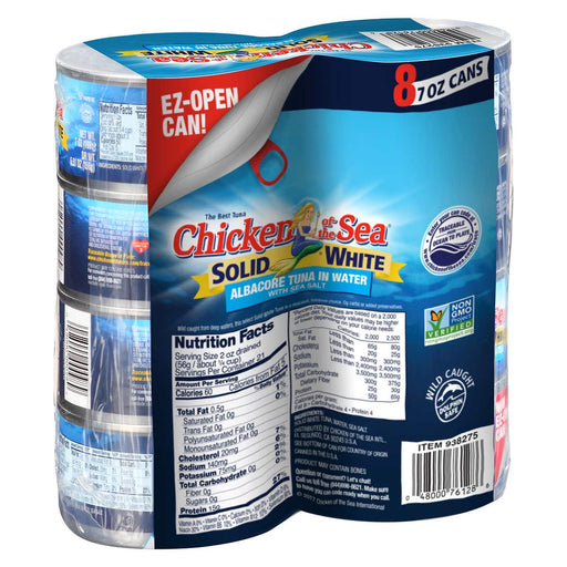 Chicken of the Sea Albacore Tuna, 7 oz, 8-count ) | Home Deliveries