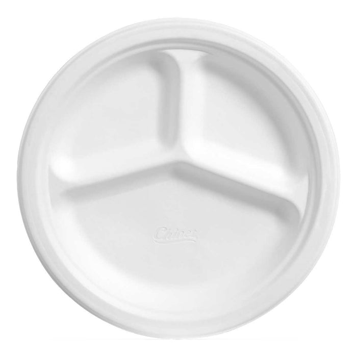 Chinet Classic Compartment 10-3/8" Paper Plate, 165-count