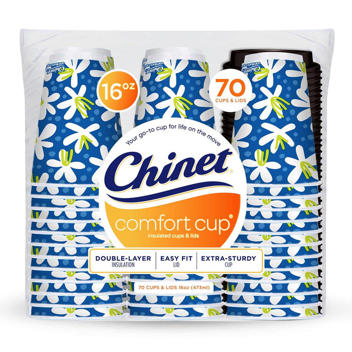 Chinet Comfort Cup Hot Cups and Lids (16 oz., 70 count)