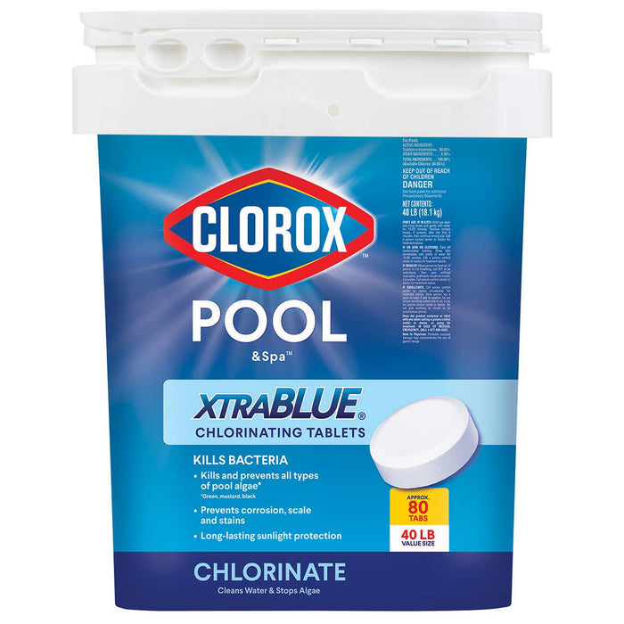 Clorox Pool and Spa XtraBlue 3 Chlorinating Tablets - 40lbs