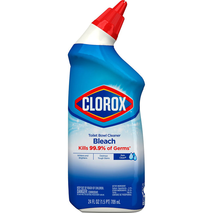 Clorox Toilet Bowl Cleaner with Bleach, Rain Clean (24 oz., 6 pk.)