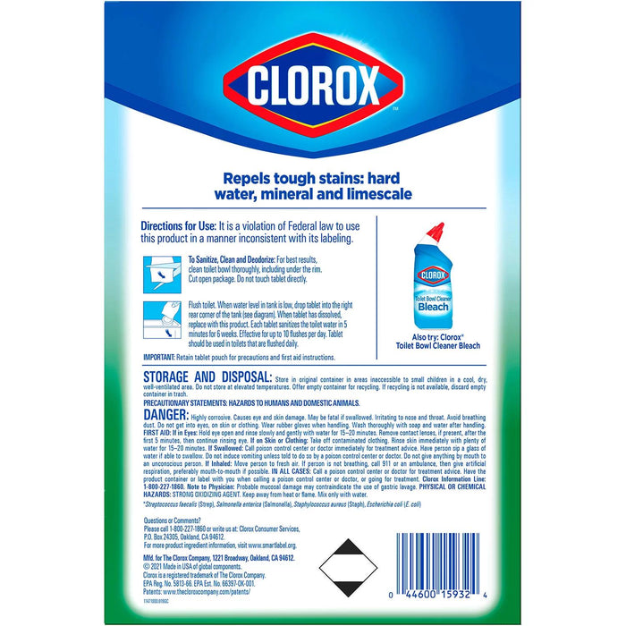 Clorox Ultra Clean Toilet Bowl Cleaner Tablets with Bleach (3.5 oz. tablets, 6 count)