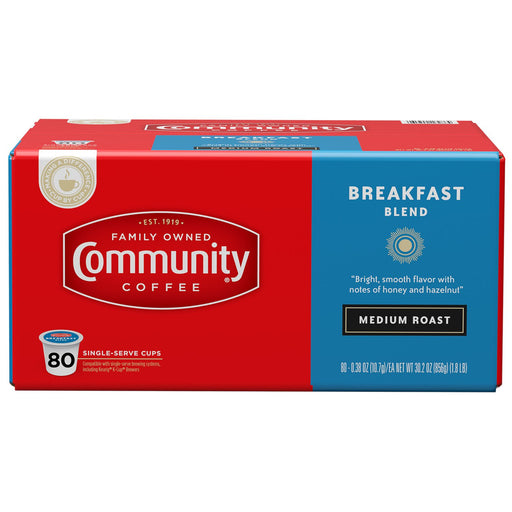 Community Coffee Single Serve Cups, Breakfast Blend (80 ct.) ) | Home Deliveries