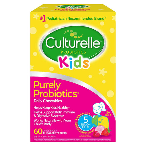 Culturelle Kids Chewables Probiotic, 60 Tablets - Home Deliveries