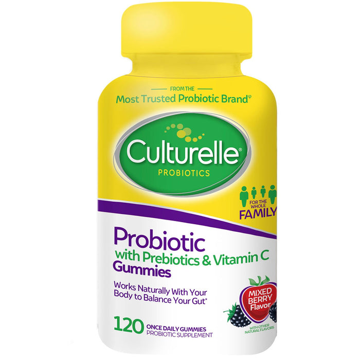 Culturelle Probiotic with Prebiotics and Vitamin C Gummies (120 count)