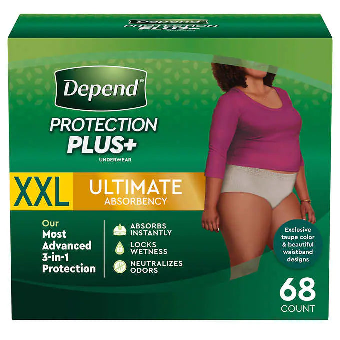 Depend Protection Plus Ultimate Underwear for Women